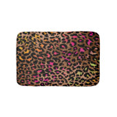 PixDezines Leopard/Rainbow-kleuren/verstelbaar Badmat (Voorkant)