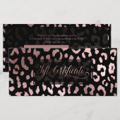 PixDezines Leopard/Roos Gold/Cadeaubon (Voorkant / Achterkant)