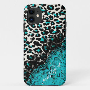 PixDezines leopard spots/faux kant Case-Mate iPhone Case
