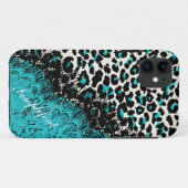 PixDezines leopard spots/faux kant Case-Mate iPhone Case (Achterkant (horizontaal))