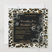 PixDezines Leopard spots+swirls/dij achtergrond Kaart (Achterkant)