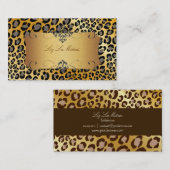 PixDezines Leopard spots / visitekaartjes (Voorkant / Achterkant)