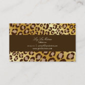 PixDezines Leopard spots / visitekaartjes (Achterkant)