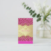 PixDezines Leopard spots / visitekaartjes (Staand voorkant)