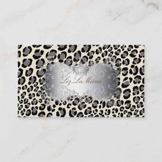 PixDezines Leopard spots / visitekaartjes (Voorkant)