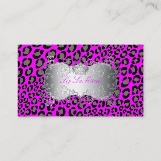 PixDezines Leopard spots / visitekaartjes (Voorkant)