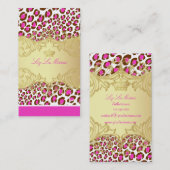 PixDezines Leopard spots / visitekaartjes (Voorkant / Achterkant)