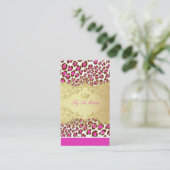 PixDezines Leopard spots / visitekaartjes (Staand voorkant)