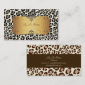 PixDezines Leopard spots / visitekaartjes (Voorkant / Achterkant)