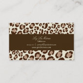 PixDezines Leopard spots / visitekaartjes (Achterkant)