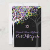 PixDezines levensboom Bat Mitzvah Kaart (Voorkant)