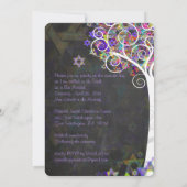 PixDezines levensboom Bat Mitzvah/krijtbord Kaart (Achterkant)