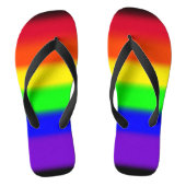 PixDezines LGBT Pride Rainbow Neon Kleuren Teenslippers (Voetbed)