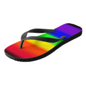 PixDezines LGBT Pride Rainbow Neon Kleuren Teenslippers (Schuin)