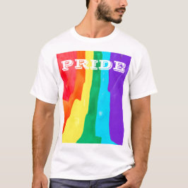 PixDezines LGBT Waterverf Rainbow Pride Flag T-shirt