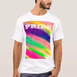 PixDezines LGBT Waterverf Rainbow Pride T-shirt