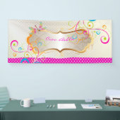 PixDezines Libellen Regenboogswirrels Spandoek (Beurs)