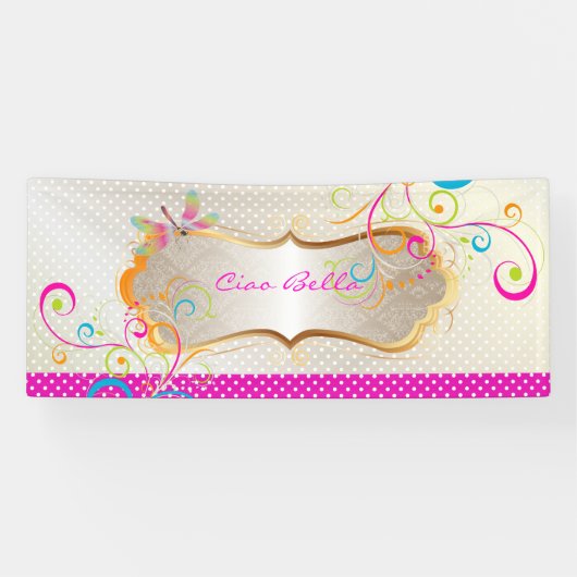 PixDezines Libellen Regenboogswirrels Spandoek (Horizontaal)