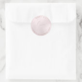 PixDezines LIEFDE IRISERENDE BLUSH ROZE Ronde Sticker (Tas)