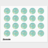 PixDezines Liefdes Vogels Ronde Sticker (Vel)