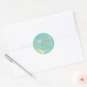PixDezines Liefdes Vogels Ronde Sticker (Envelop)