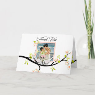 PixDezines liefdesduiven/diy achtergrondkleur Bedankkaart