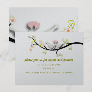 PixDezines liefdesduiven/diy achtergrondkleur Kaart