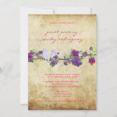 PixDezines  liefdesvogels/lila Kaart (Achterkant)