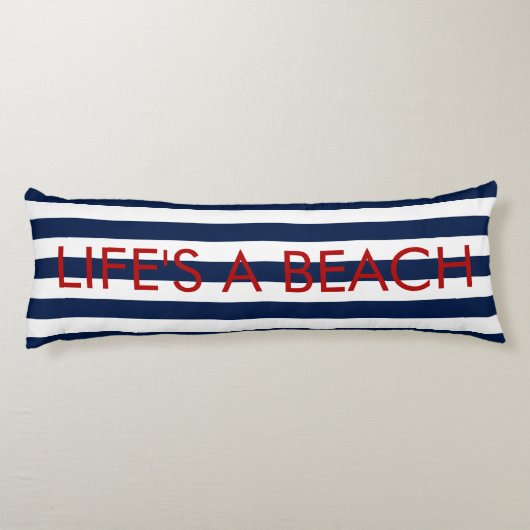 PixDezines life's strand lichaam kussen (Achterkant)