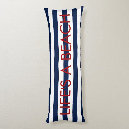 PixDezines life's strand lichaam kussen (Achterkant (Verticaal))