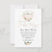 PixDezines Lil Blush Pumpkin Baby shower Kaart (Voorkant)