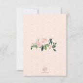 PixDezines Lil Blush Pumpkin Baby shower Kaart (Achterkant)