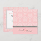 PixDezines Liliana Damask, aanpasbare achtergrond Kaart (Voorkant / Achterkant)