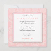 PixDezines Liliana Damask, aanpasbare achtergrond Kaart (Achterkant)