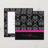 PixDezines Liliana Damask, aanpasbare achtergrond Kaart (Voorkant / Achterkant)