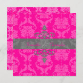 PixDezines Liliana Damask, aanpasbare achtergrond Kaart (Voorkant / Achterkant)