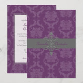 PixDezines Liliana Damask, aanpasbare achtergrond Kaart (Voorkant / Achterkant)