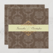 PixDezines Liliana Damask, aanpasbare achtergrond Kaart (Voorkant / Achterkant)