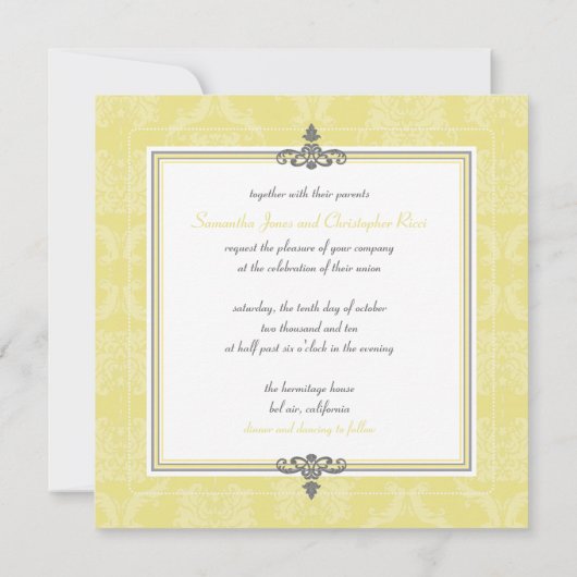 PixDezines Liliana Damask, diy achtergrondkleuren Kaart (Achterkant)