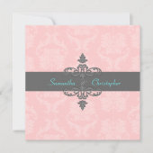 PixDezines Liliana Damask/DIY Colors/Roze/Gray Kaart (Voorkant)