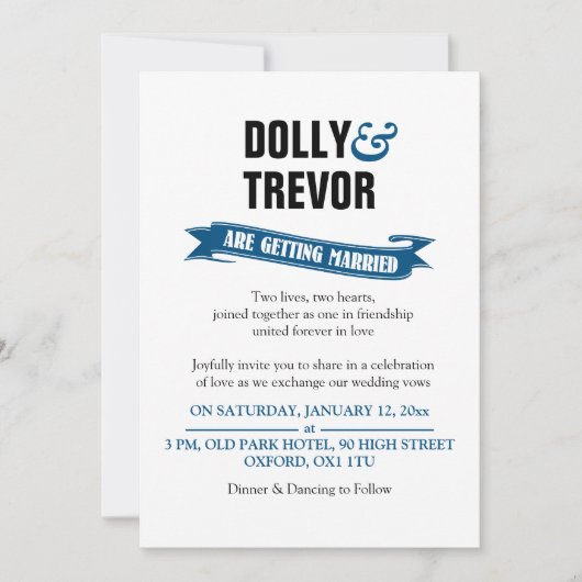 PixDezines lintbanner/blauw Kaart (Voorkant)