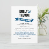 PixDezines lintbanner/blauw Kaart (Staand voorkant)