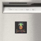 PixDezines Live Aloha Ananas/DIY achtergrond Magneet (Insitu (Vaatwasser))