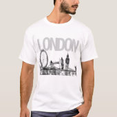 PixDezines london/burgerschap T-shirt (Voorkant)