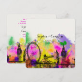 PixDezines LONDON COLOR RUN/DIY ACHTERGRONDKLEUR Kaart (Voorkant / Achterkant)