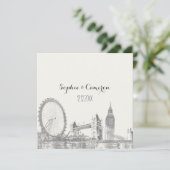 PixDezines london/DIY achtergrondkleur Kaart (Staand voorkant)