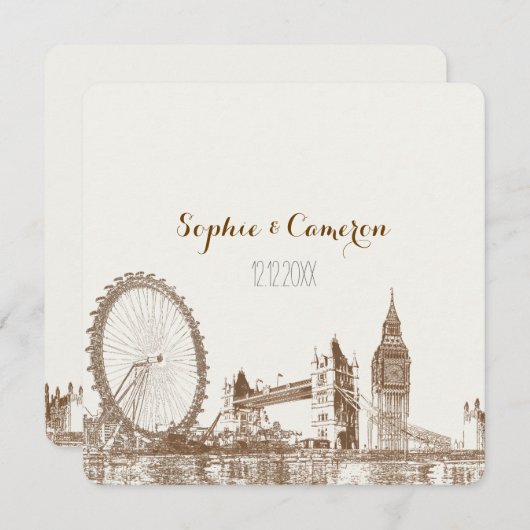 PixDezines london/DIY achtergrondkleur Kaart (Voorkant / Achterkant)