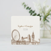 PixDezines london/DIY achtergrondkleur Kaart (Staand voorkant)