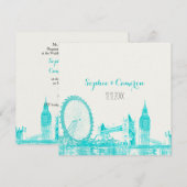 PixDezines london/DIY achtergrondkleur Kaart (Voorkant / Achterkant)