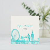 PixDezines london/DIY achtergrondkleur Kaart (Staand voorkant)